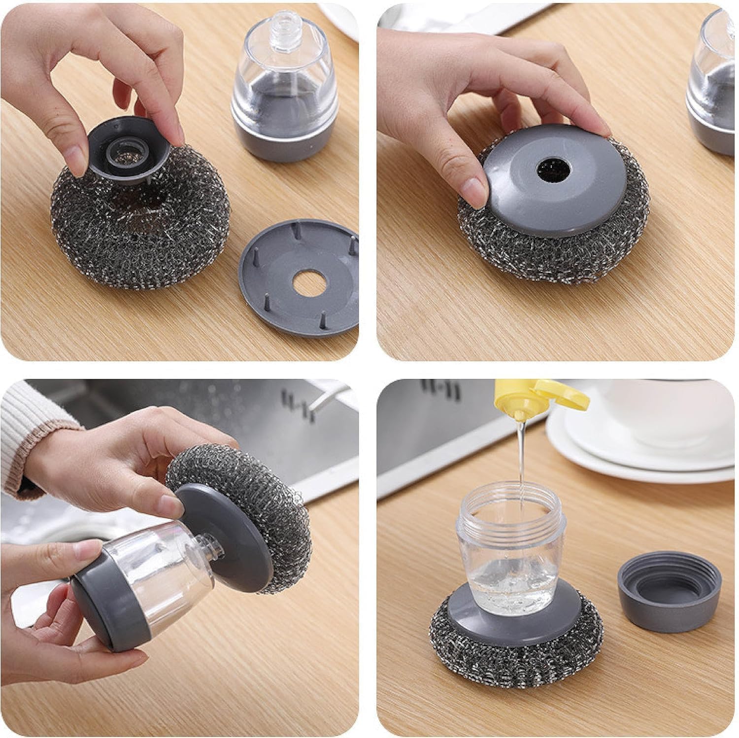 Soap Dispensing Dish Brush – Palm Brush